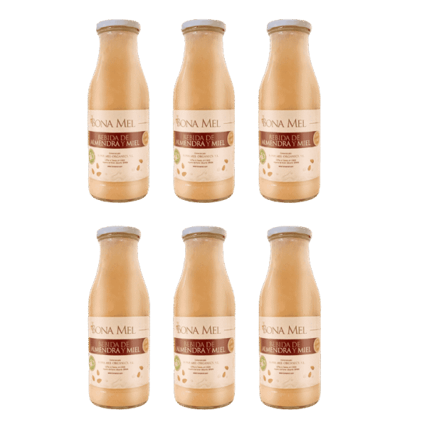 Caja de 6 Unidades de Leche de almendras con miel