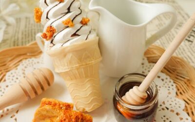 Receta de helado de miel