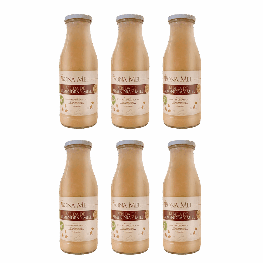 Caja de 6 Unidades de Leche de almendras con miel